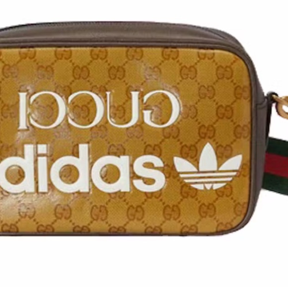 Gucci x Adidas Brown Crossbody Bag